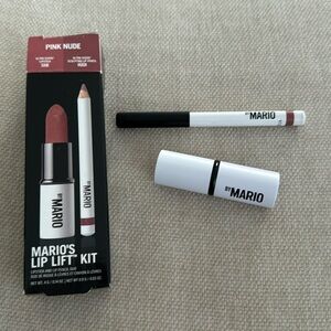 NIB Makeup by Mario Mini Lip Lift Kit ultra suede lipstick and sculpting pencil